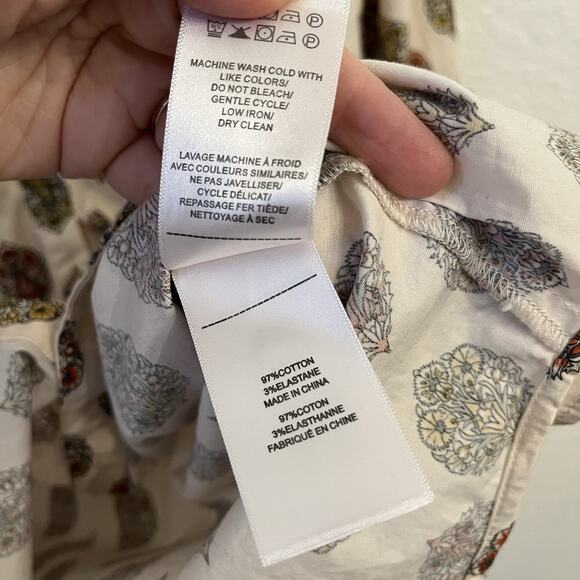 UNTUCKit Carrie Cream Patterned Blouse - Picture 7 of 16